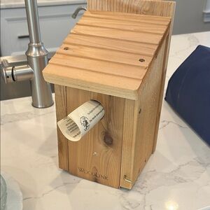 Natural Wood Birdhouse